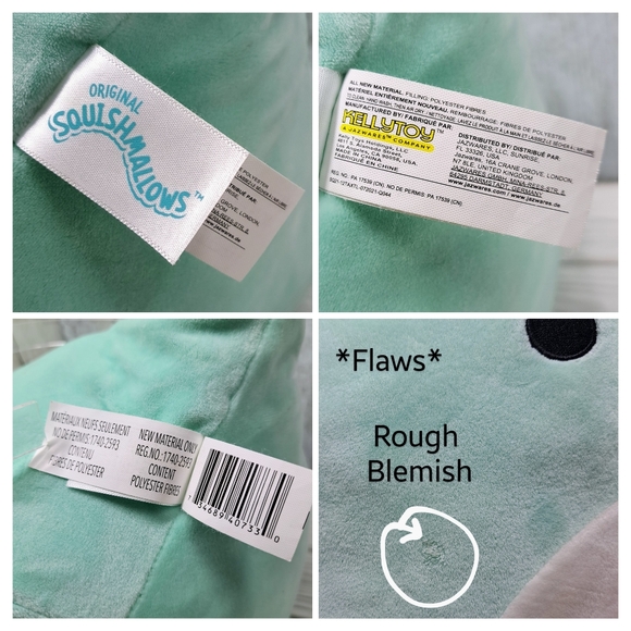 Kellytoy Squishmallows "Anastasia Axoloti" Sm/Med 11"t Mint Green Plush Toy Doll - Picture 4 of 7